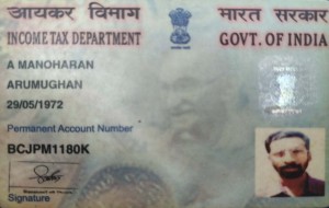 K.A Manohar Pillai Pan Card